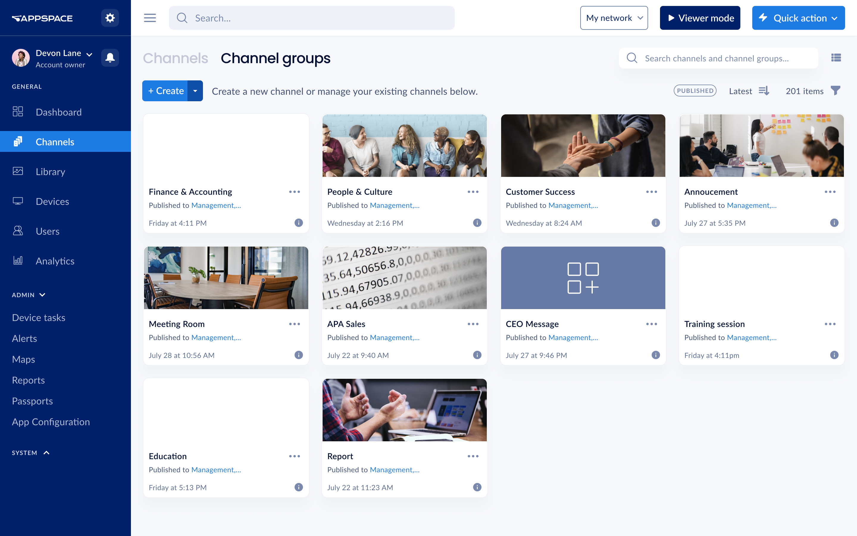 Hybrid Workplace Channels