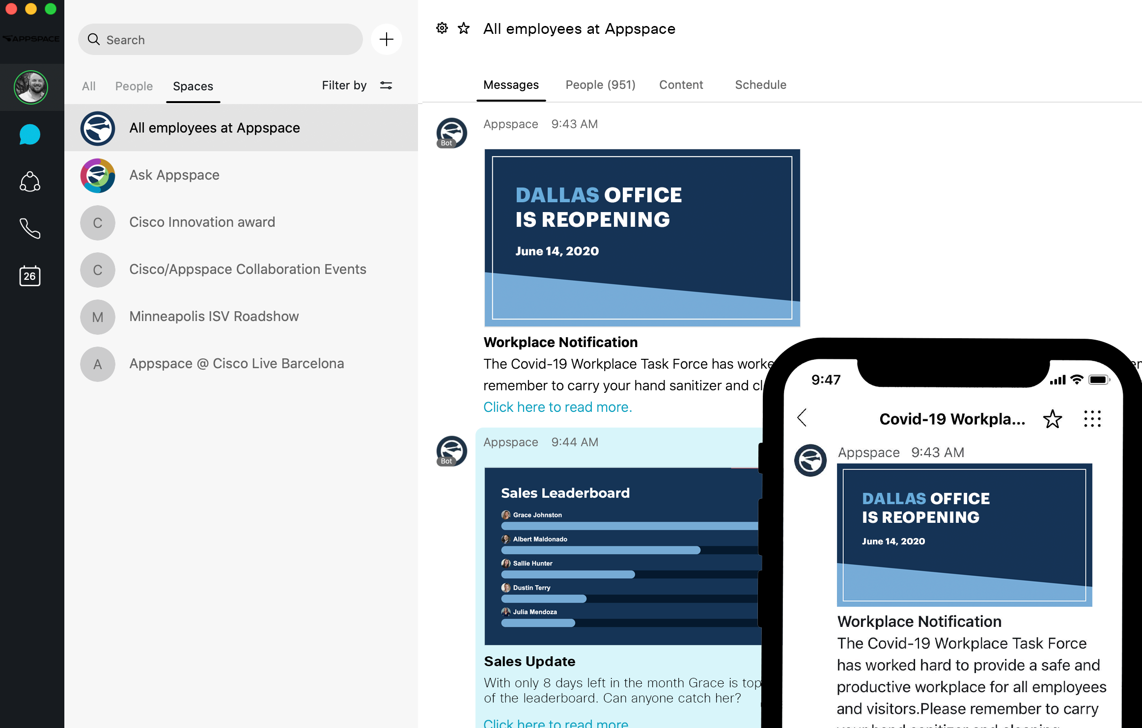 Webex Workplace integration