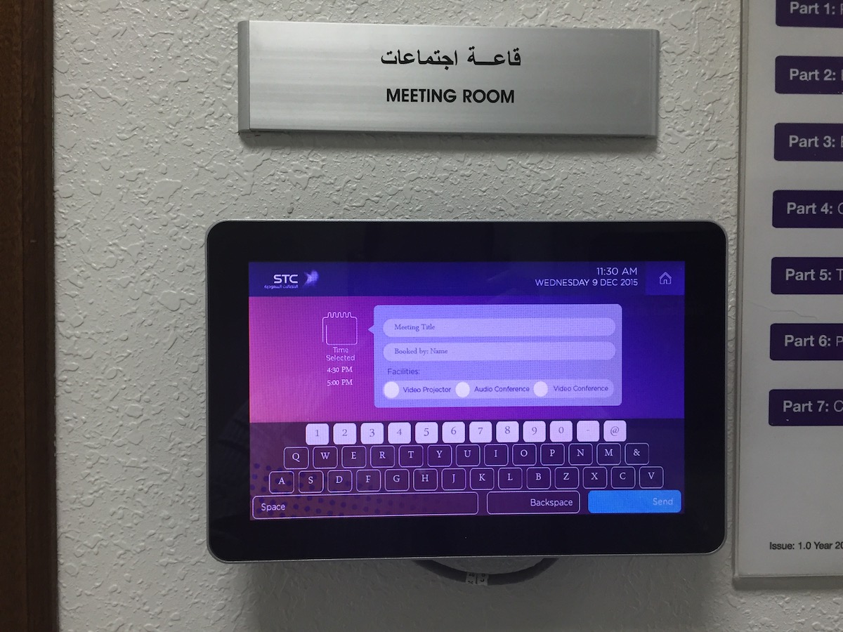 Meeting room instant booking appspace card