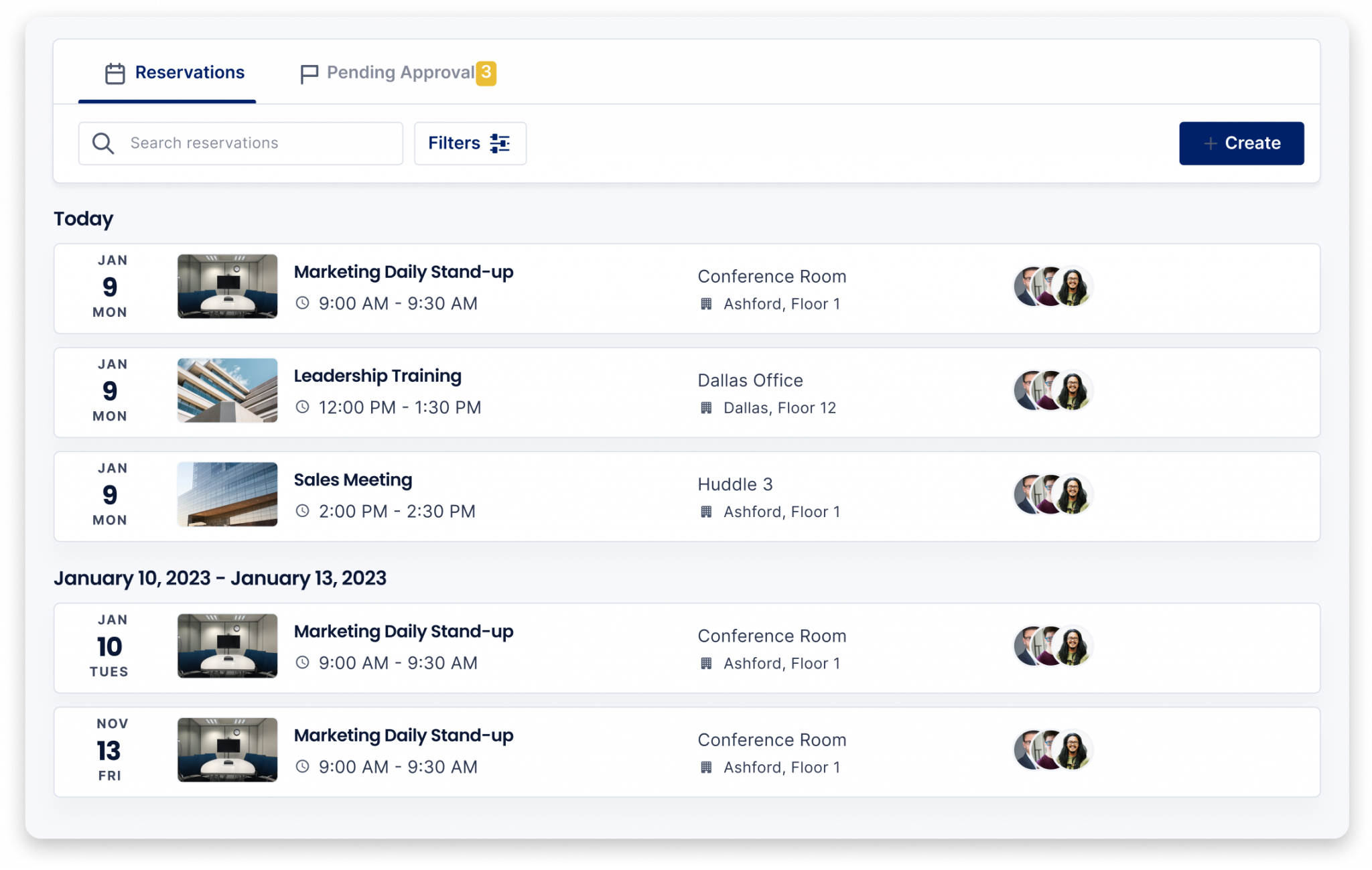 Space Reservation App Office Space Reservation Software & System
