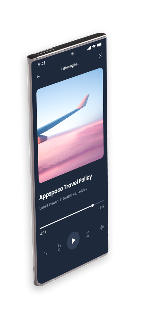 Appspace Mobile App Narration