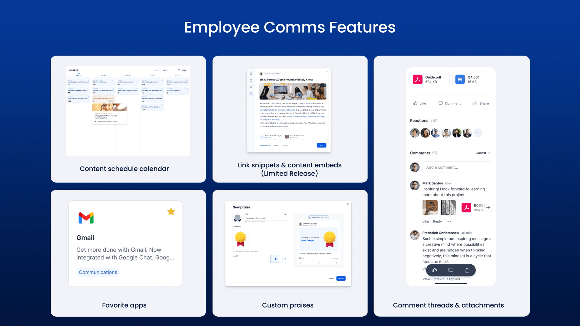 Libra release - Appspace - Employee Comms features