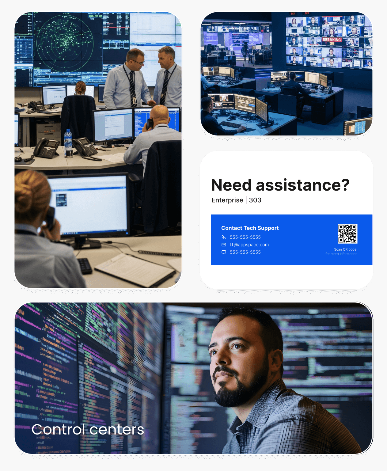 Control centers - Video walls - Appspace