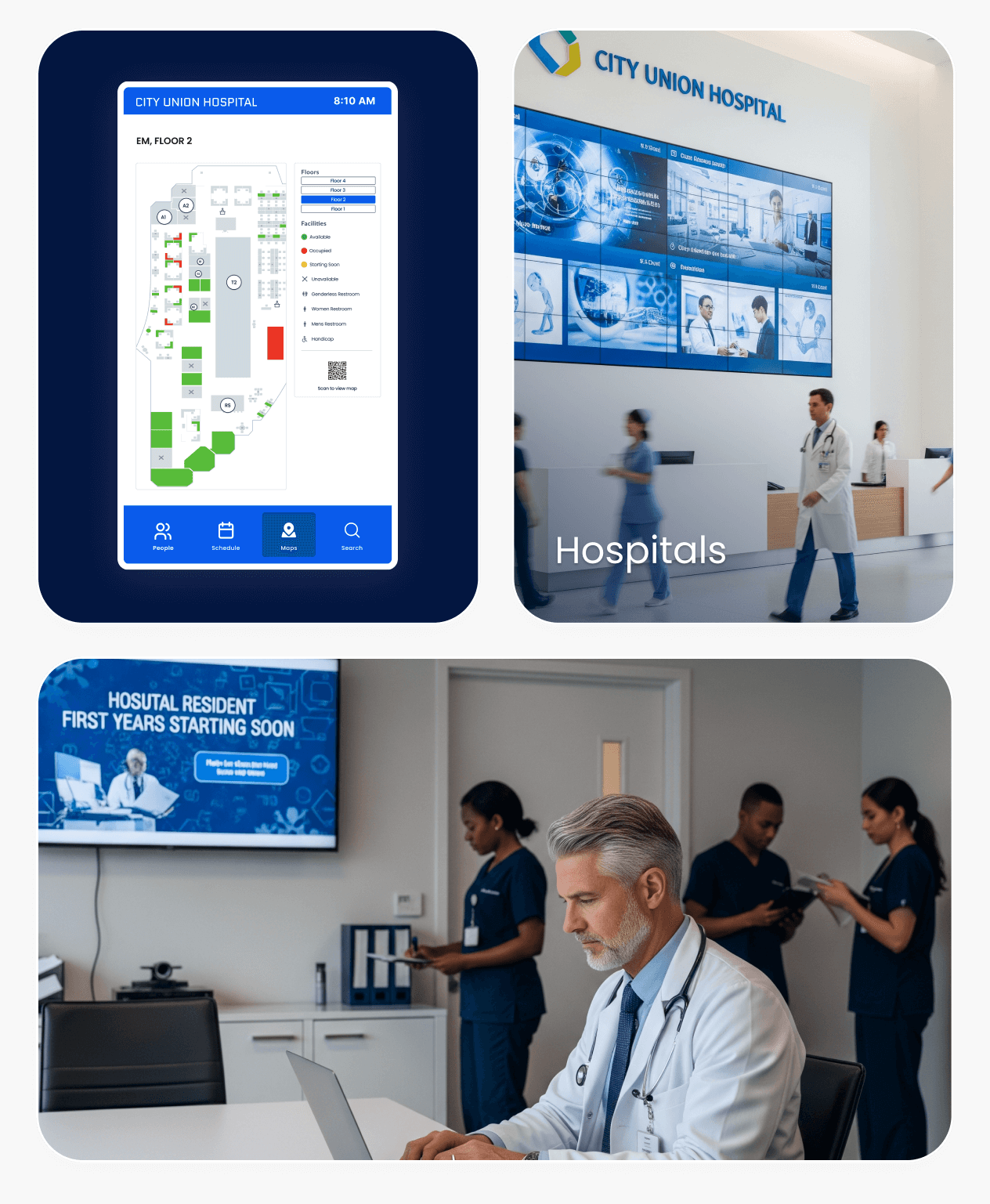 Hospitals - Video walls - Appspace