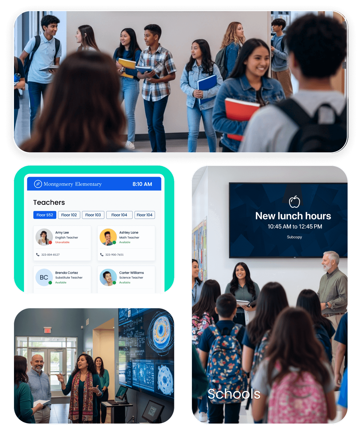 Schools - Video walls - Appspace