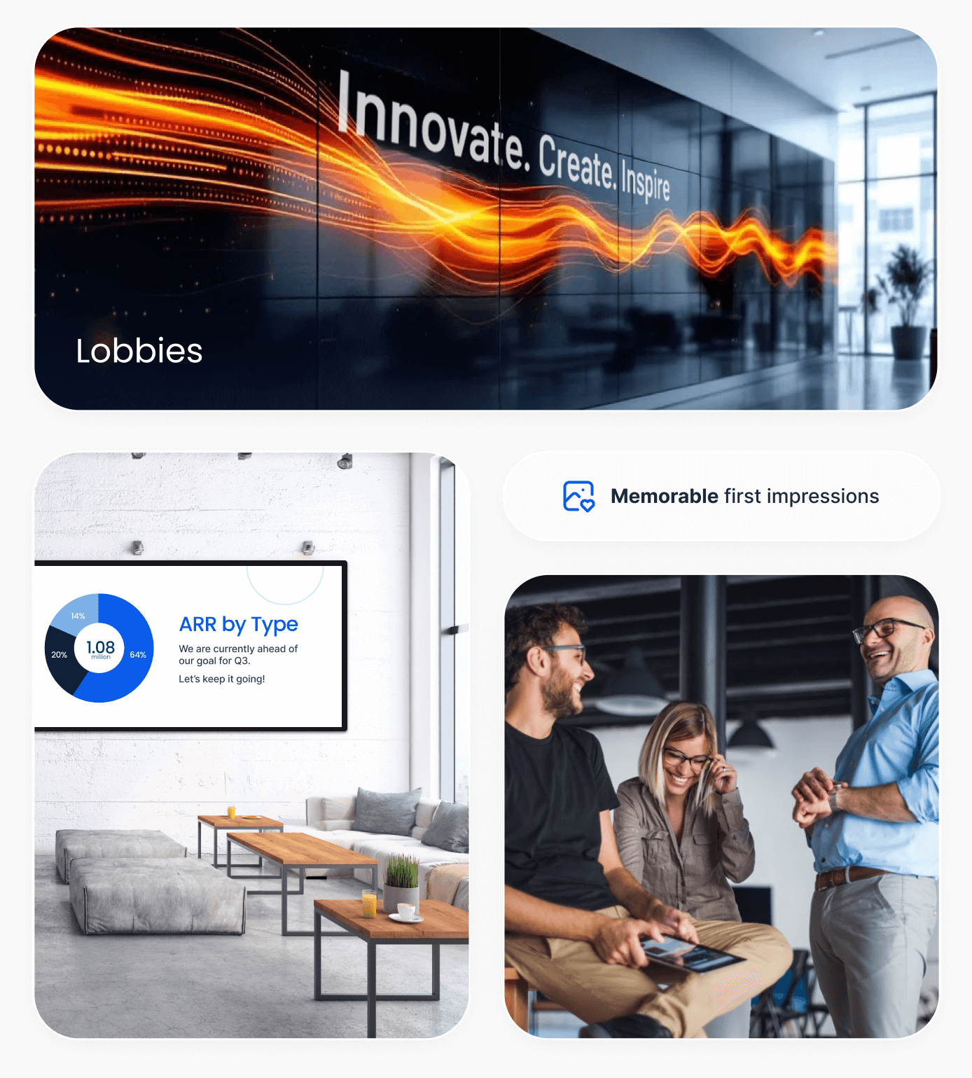Lobbies - Video walls - Appspace