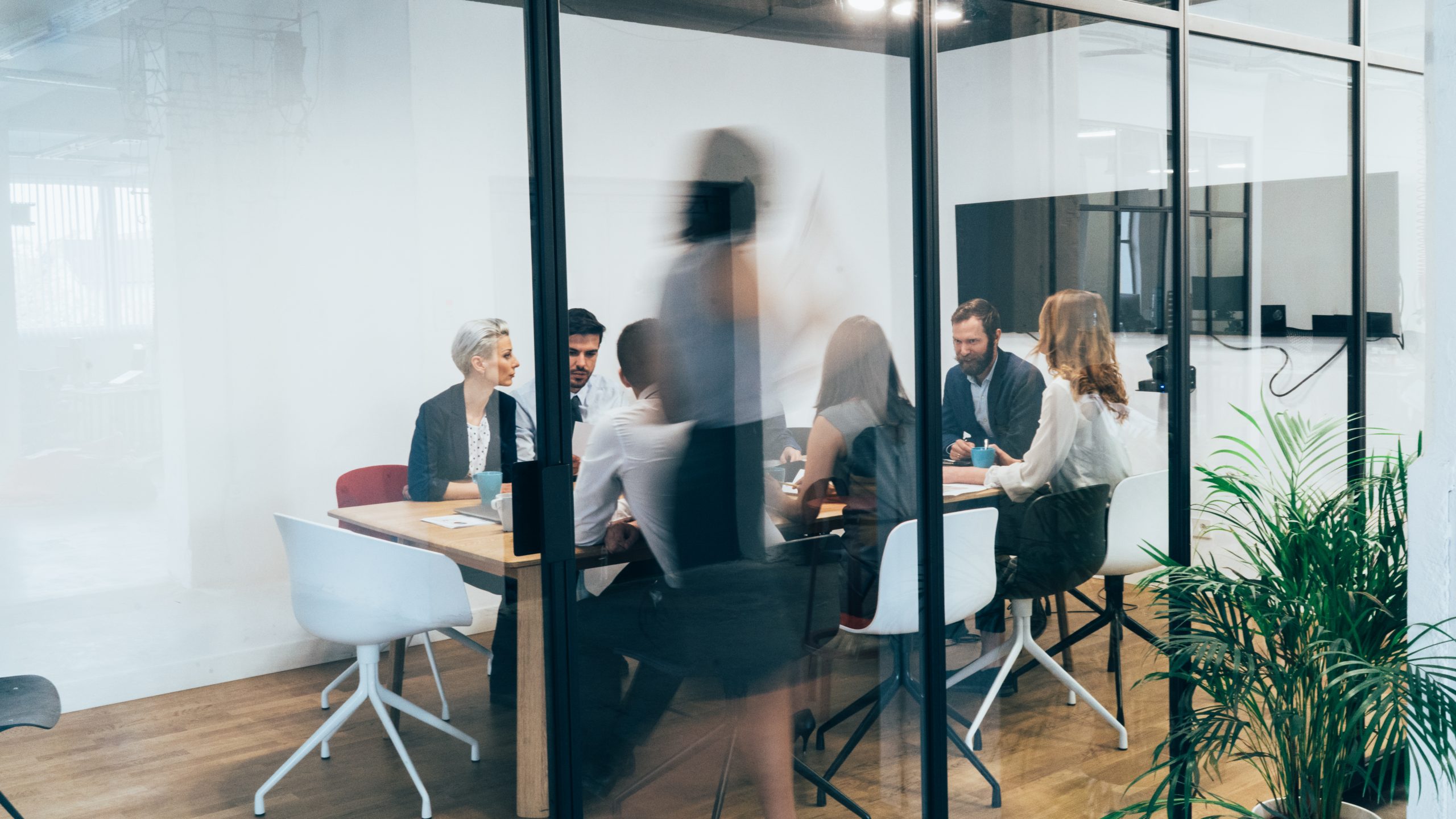 Business people on business meeting in board room