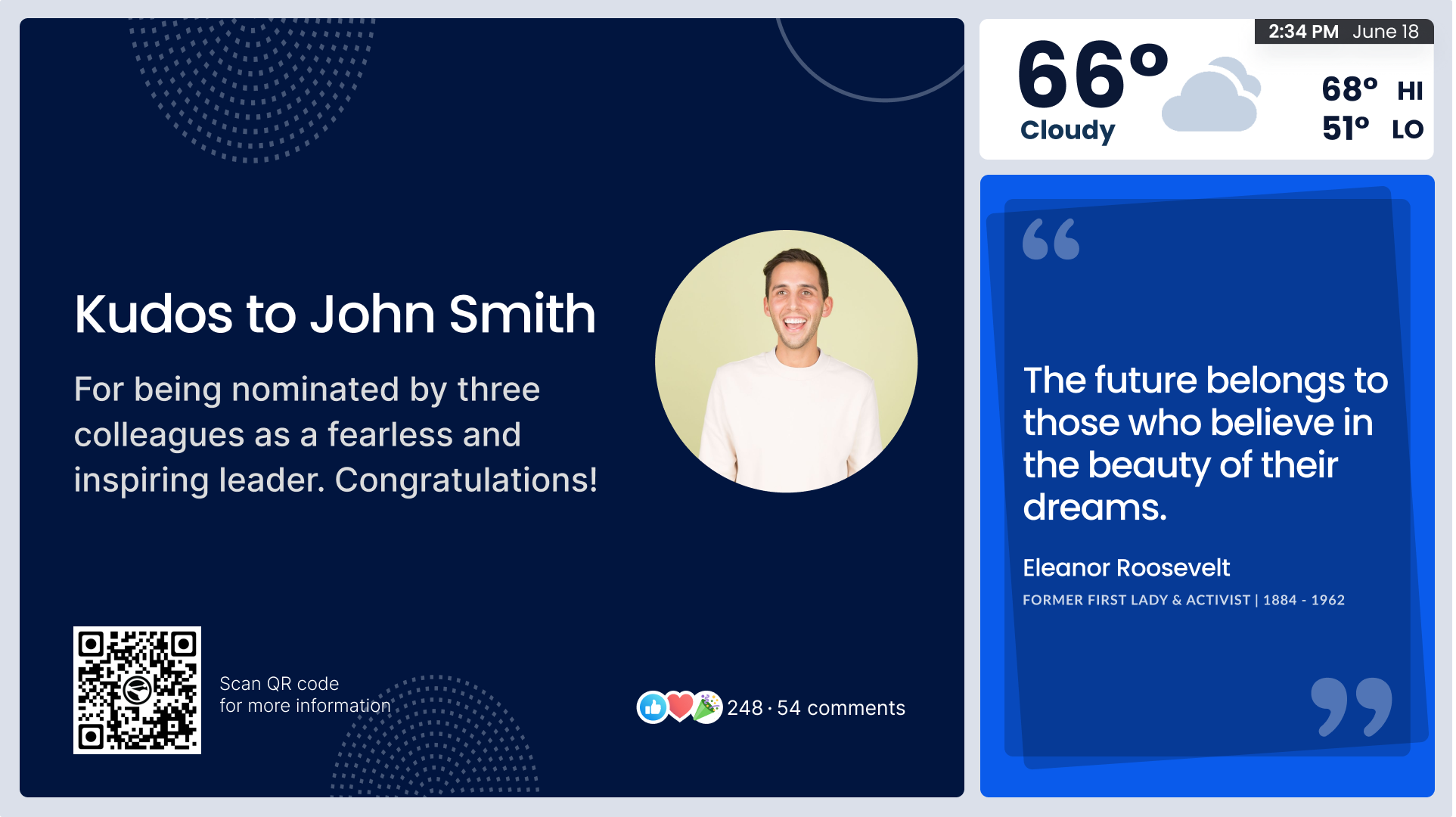 Kudos to John