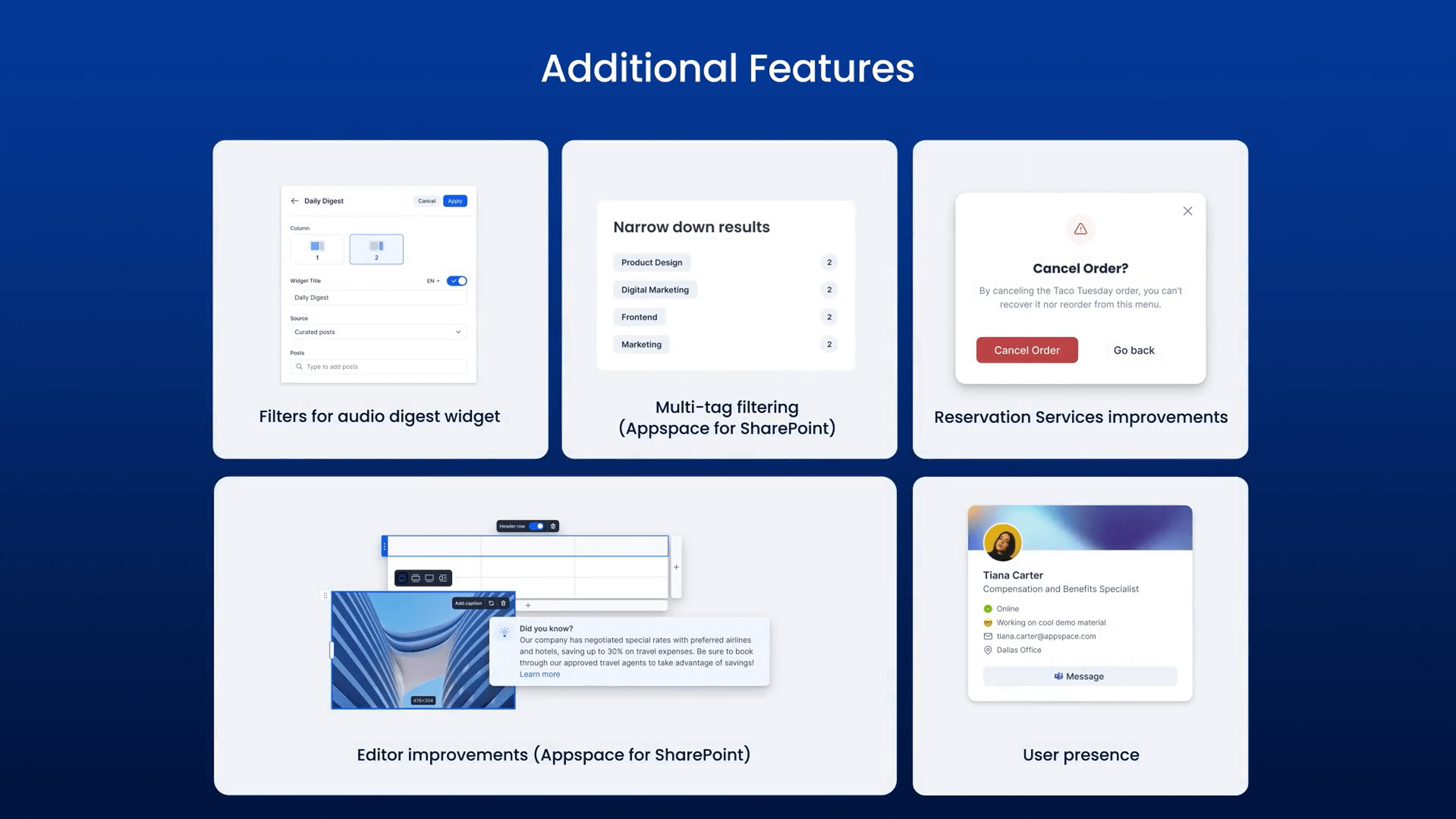 Scorpio includes dozens of other enhancements to help you create a workplace your employees love.
