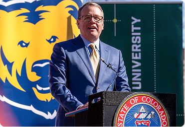 Man speaking at a UNC event