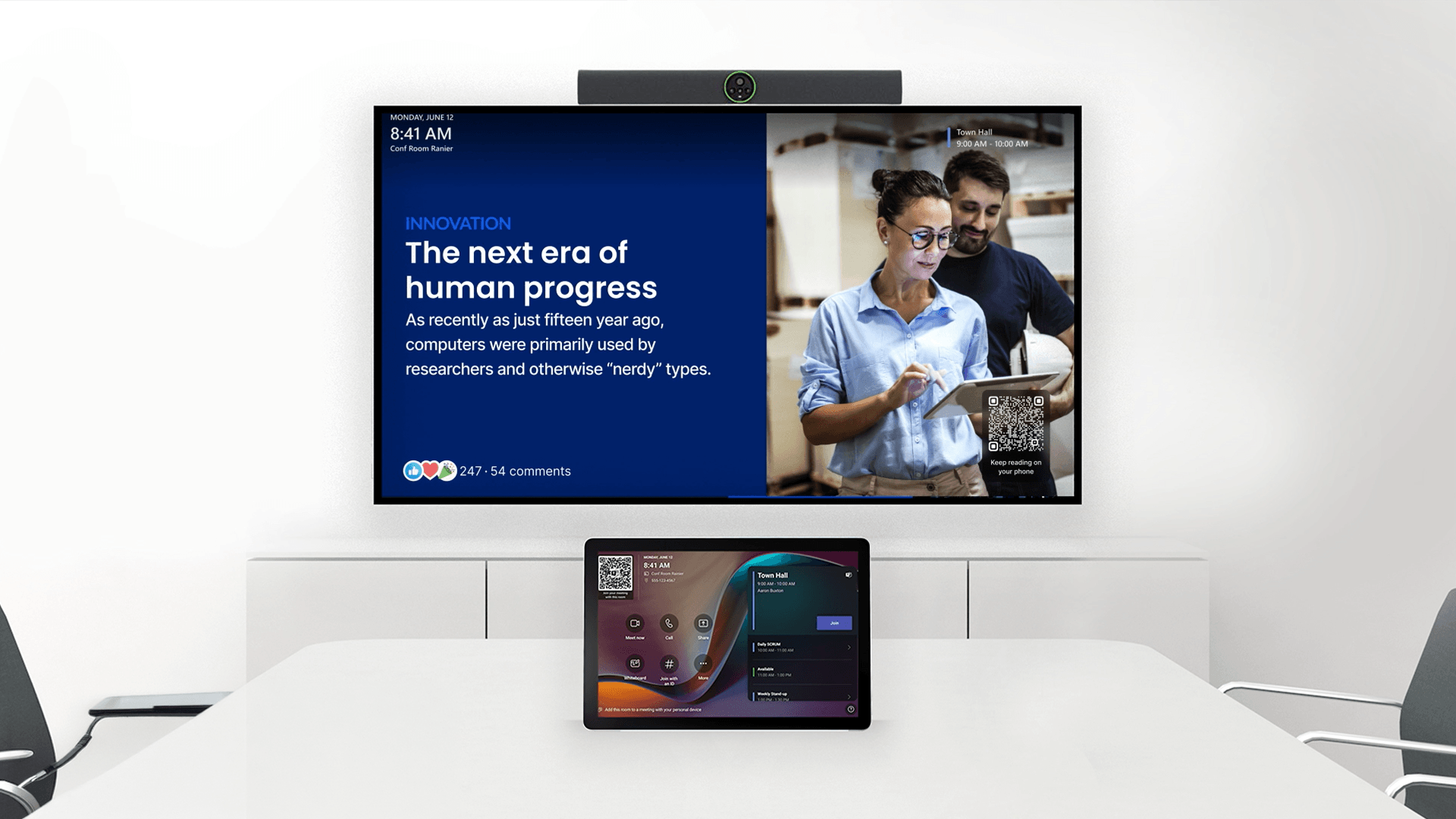 Digital screens showing MTR enhancements | Appspace