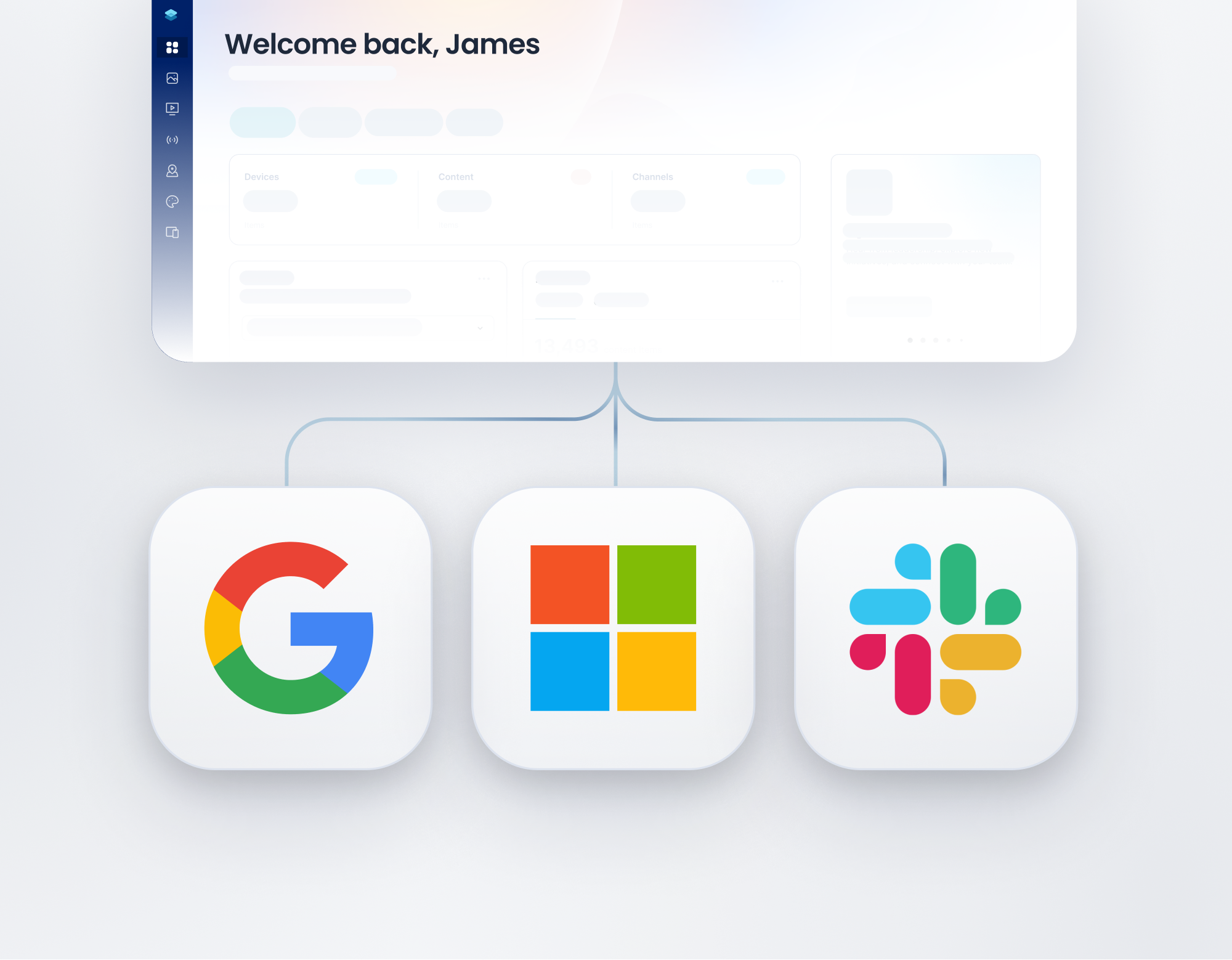 Appspace IT interface, view 1