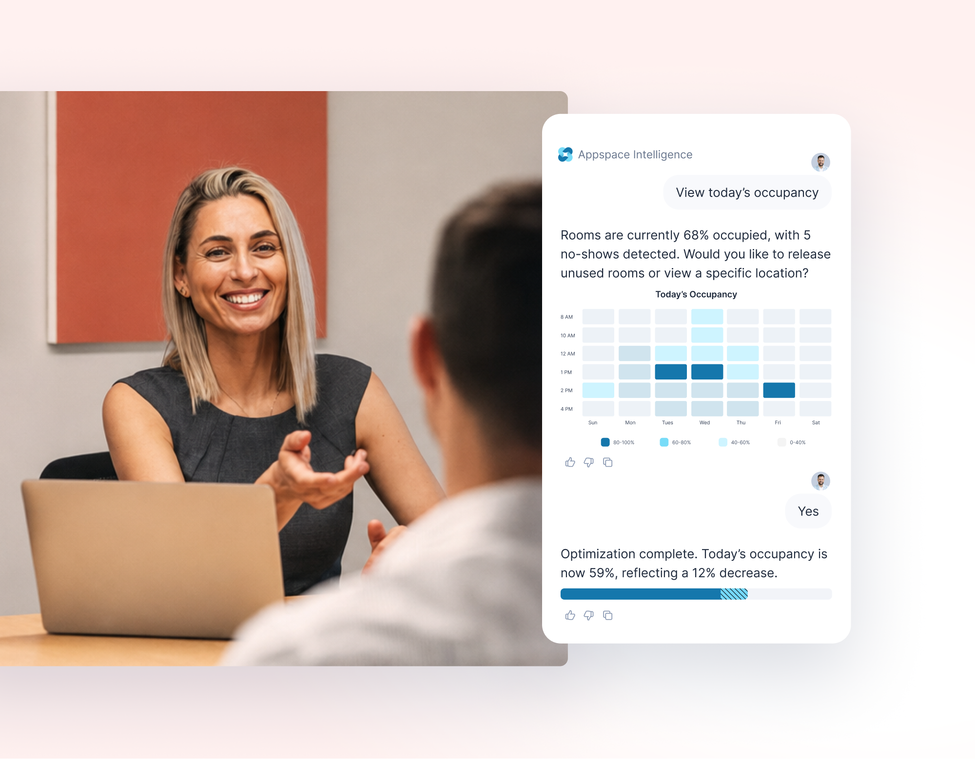 Appspace facilities interface, view 2